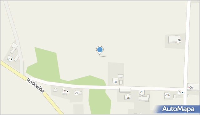 Radowice, Radowice, 28b, mapa Radowice