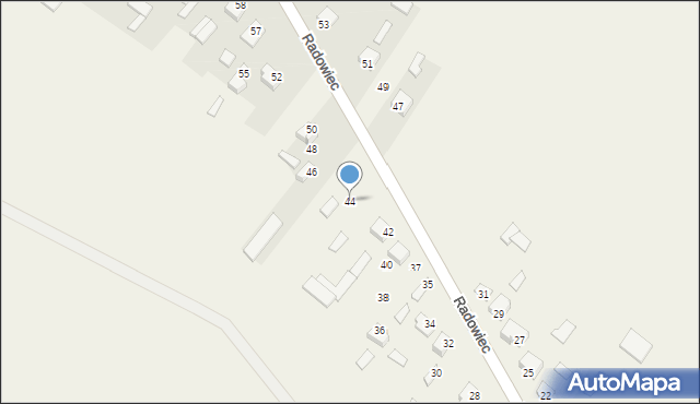 Radowiec, Radowiec, 44, mapa Radowiec