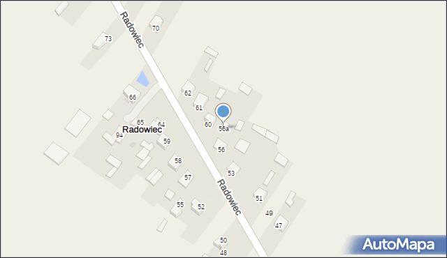 Radowiec, Radowiec, 56a, mapa Radowiec