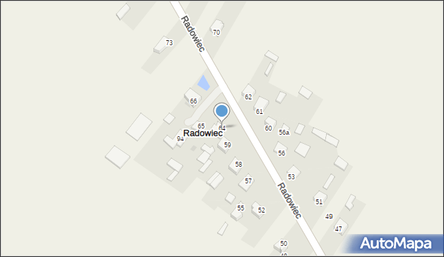 Radowiec, Radowiec, 64, mapa Radowiec