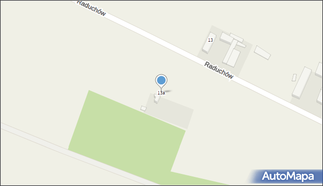 Raduchów, Raduchów, 13a, mapa Raduchów
