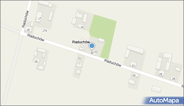 Raduchów, Raduchów, 22, mapa Raduchów