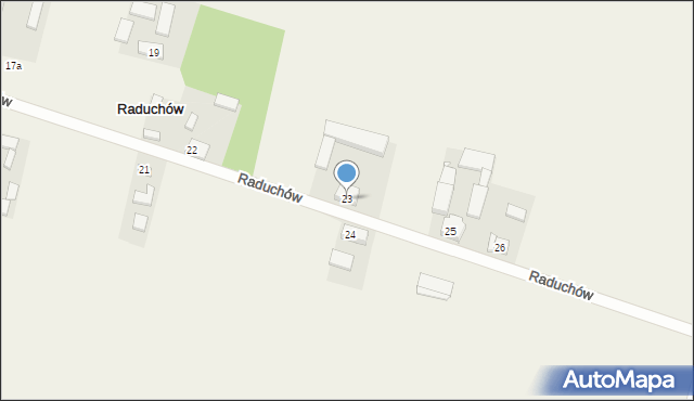 Raduchów, Raduchów, 23, mapa Raduchów