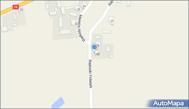 Raducki Folwark, Raducki Folwark, 38A, mapa Raducki Folwark