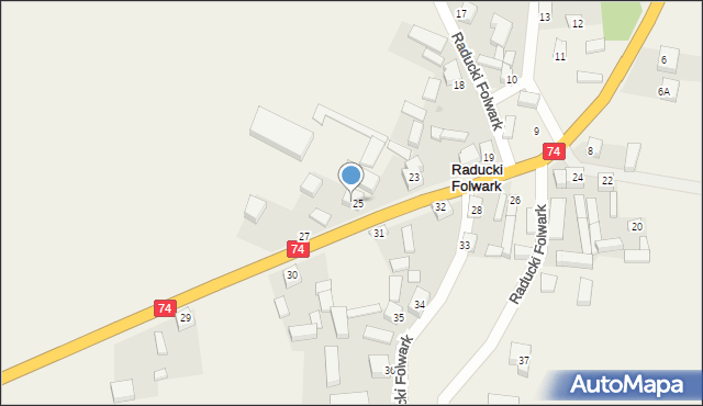 Raducki Folwark, Raducki Folwark, 7, mapa Raducki Folwark