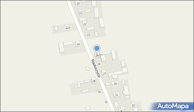 Raduczyce, Raduczyce, 25, mapa Raduczyce