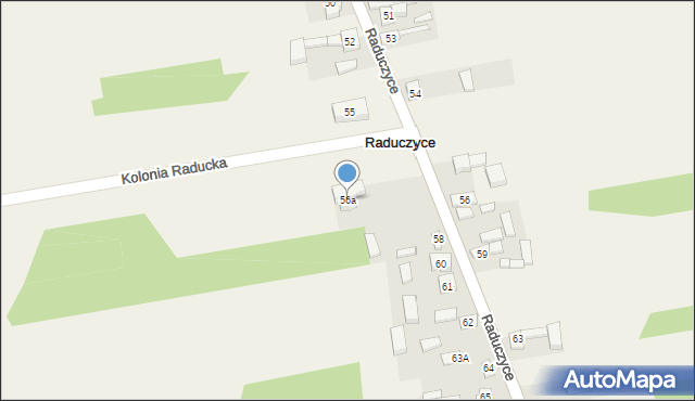 Raduczyce, Raduczyce, 56a, mapa Raduczyce