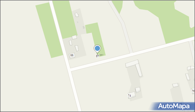 Radule, Radule, 67, mapa Radule