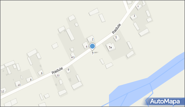 Radule, Radule, 7, mapa Radule