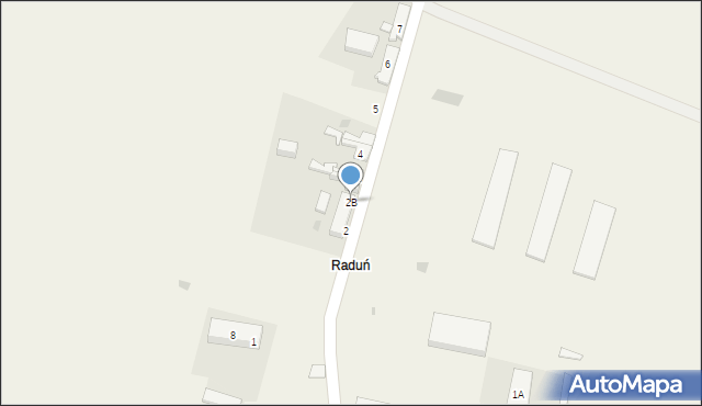 Raduń, Raduń, 2B, mapa Raduń