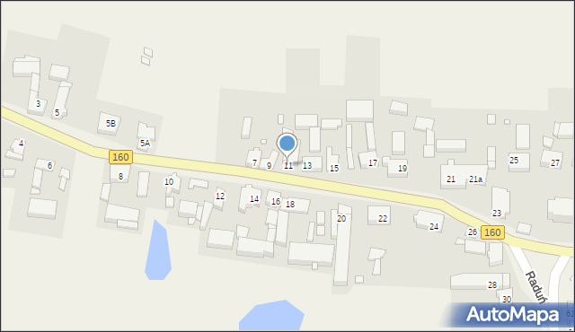 Raduń, Raduń, 11, mapa Raduń