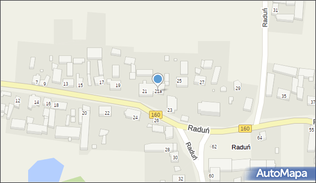 Raduń, Raduń, 21a, mapa Raduń