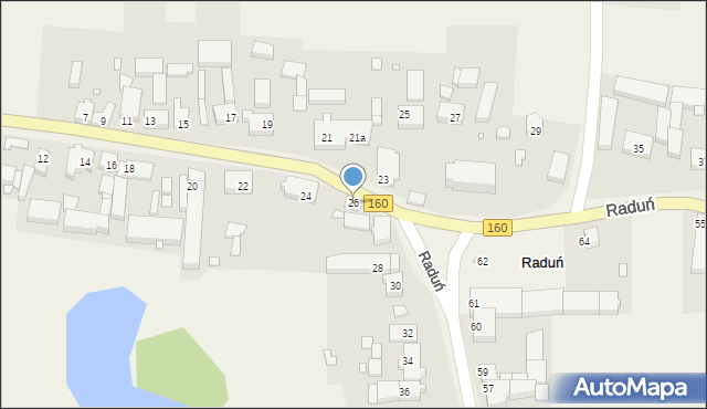 Raduń, Raduń, 26, mapa Raduń