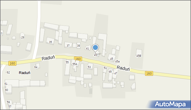 Raduń, Raduń, 43, mapa Raduń