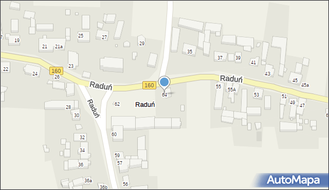 Raduń, Raduń, 64, mapa Raduń