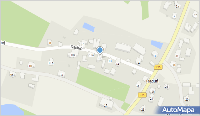 Raduń, Raduń, 12, mapa Raduń