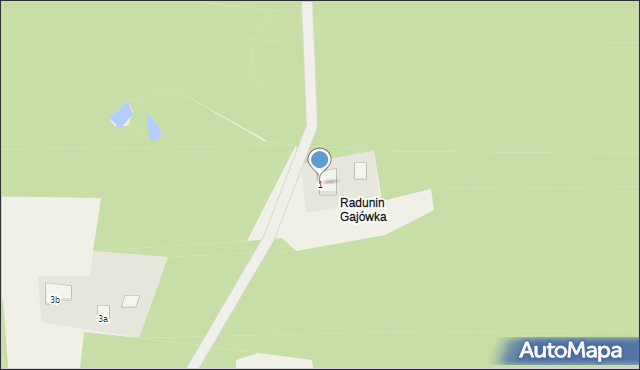 Radunin, Radunin, 1, mapa Radunin