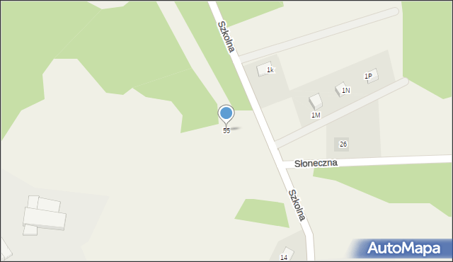Radusz, Radusz, 55, mapa Radusz