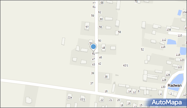Radwan, Radwan, 51, mapa Radwan