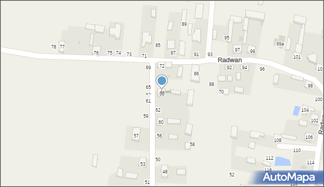 Radwan, Radwan, 68, mapa Radwan