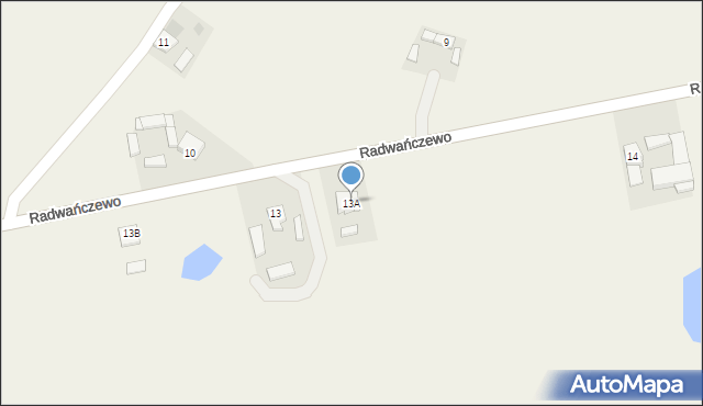 Radwańczewo, Radwańczewo, 13A, mapa Radwańczewo
