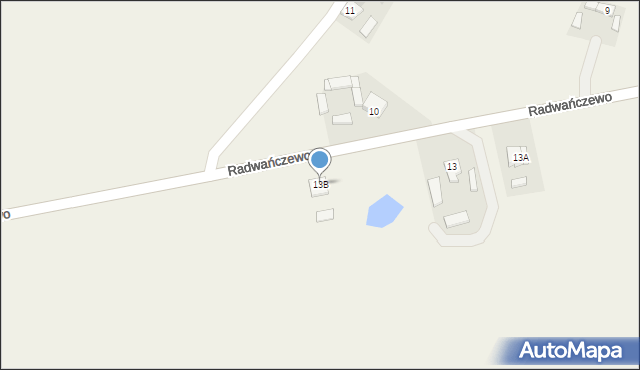Radwańczewo, Radwańczewo, 13B, mapa Radwańczewo