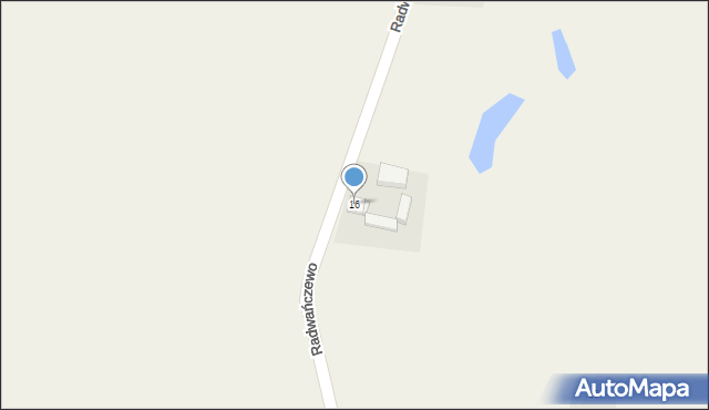 Radwańczewo, Radwańczewo, 16, mapa Radwańczewo