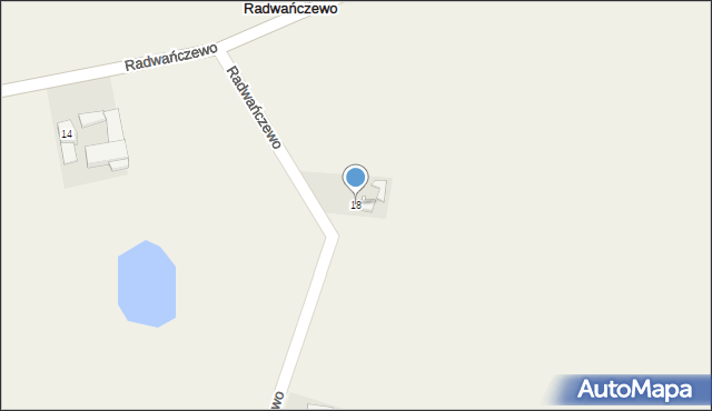 Radwańczewo, Radwańczewo, 18, mapa Radwańczewo