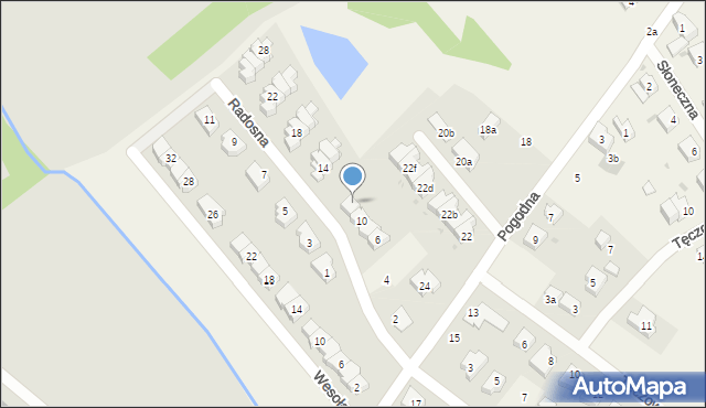 Radwanice, Radosna, 12, mapa Radwanice