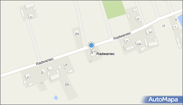 Radwaniec, Radwaniec, 18, mapa Radwaniec