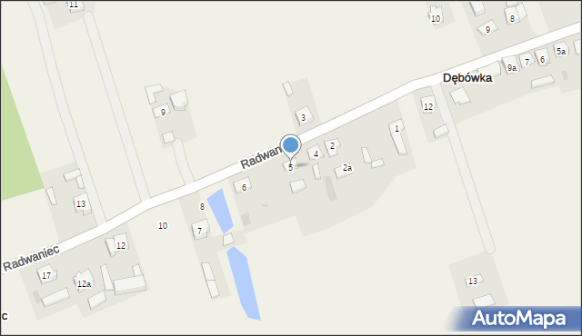 Radwaniec, Radwaniec, 5, mapa Radwaniec