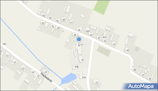Radwanki, Radwanki, 31, mapa Radwanki