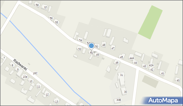 Radwanki, Radwanki, 51, mapa Radwanki
