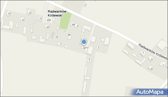 Radwanków Królewski, Radwanków Królewski, 4, mapa Radwanków Królewski