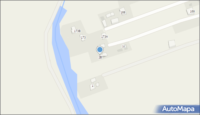 Radwanków Szlachecki, Radwanków Szlachecki, 1B, mapa Radwanków Szlachecki