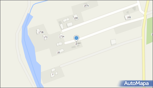Radwanków Szlachecki, Radwanków Szlachecki, 1c, mapa Radwanków Szlachecki