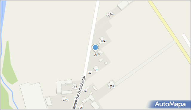 Radwanków Szlachecki, Radwanków Szlachecki, 20, mapa Radwanków Szlachecki