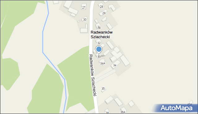 Radwanków Szlachecki, Radwanków Szlachecki, 33, mapa Radwanków Szlachecki