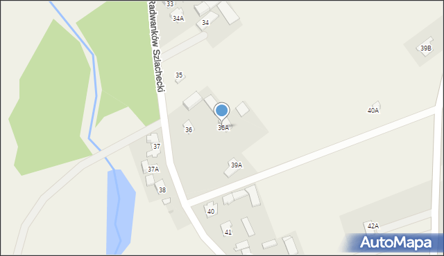 Radwanków Szlachecki, Radwanków Szlachecki, 36A, mapa Radwanków Szlachecki