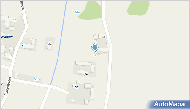 Radwanów, Radwanów, 52, mapa Radwanów