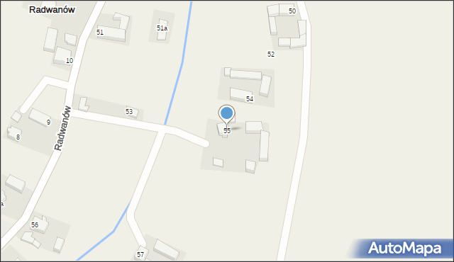 Radwanów, Radwanów, 55, mapa Radwanów