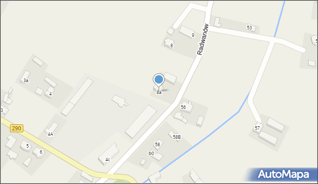 Radwanów, Radwanów, 8a, mapa Radwanów