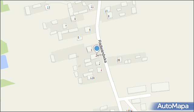 Radwanówka, Radwanówka, 2A, mapa Radwanówka