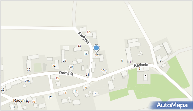 Radynia, Radynia, 10, mapa Radynia