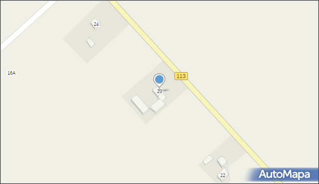 Radzanek, Radzanek, 23, mapa Radzanek