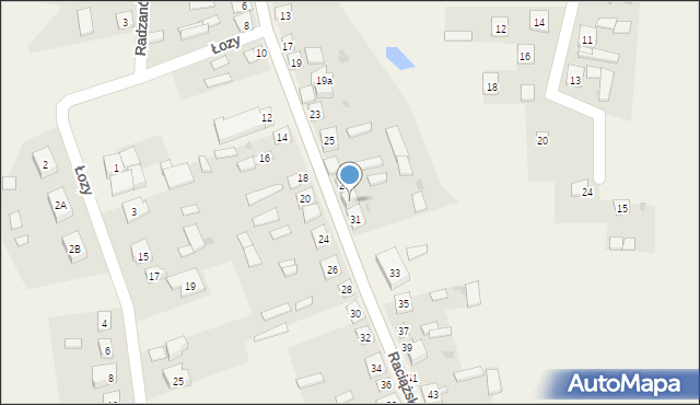 Radzanów, Raciążska, 29, mapa Radzanów