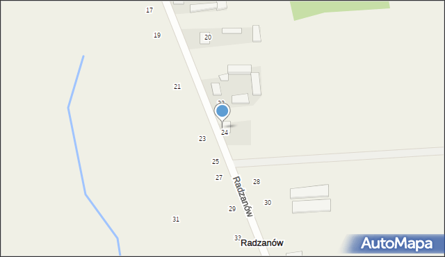 Radzanów, Radzanów, 26, mapa Radzanów