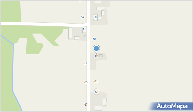 Radzanów, Radzanów, 62, mapa Radzanów