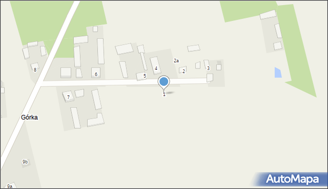 Radzanów, Radzanów, 1, mapa Radzanów