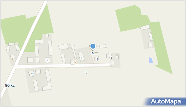 Radzanów, Radzanów, 2a, mapa Radzanów